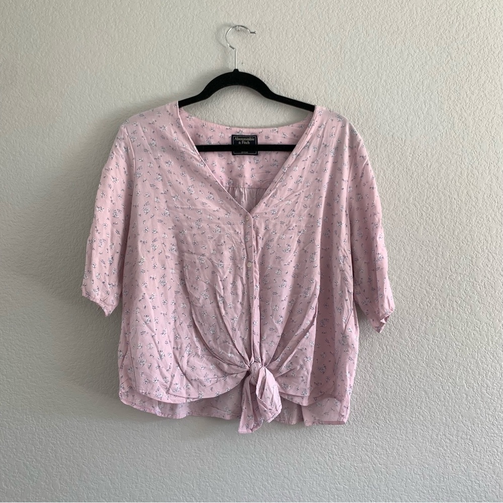Abercrombie Pink Floral Women's Top